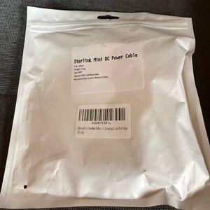 Starlink‎ NWT Mini DC Power Cable 10FT Black Stainless Steel Charging Cord